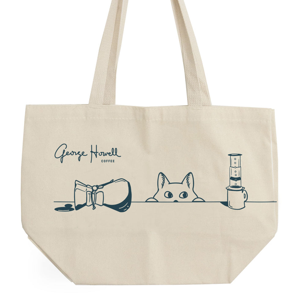 Canvas Bag, Curious Cat