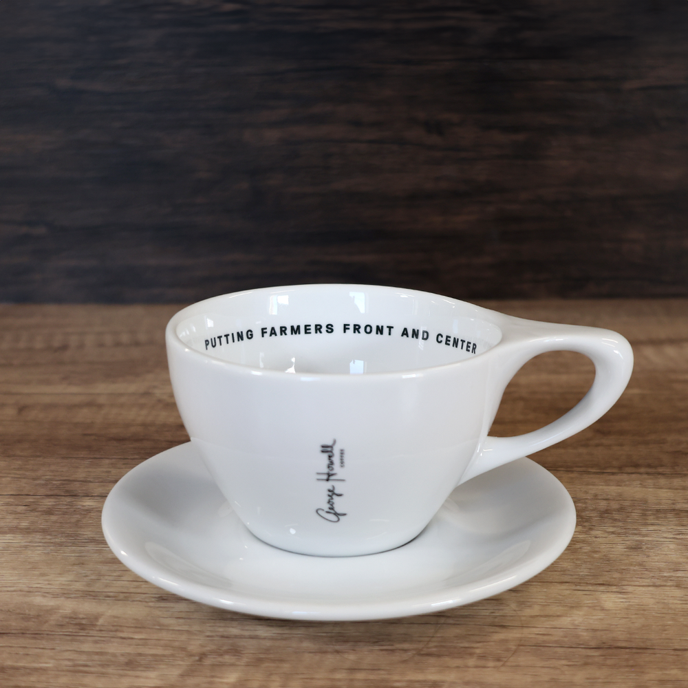 Logo LG Latte Cup with Saucer